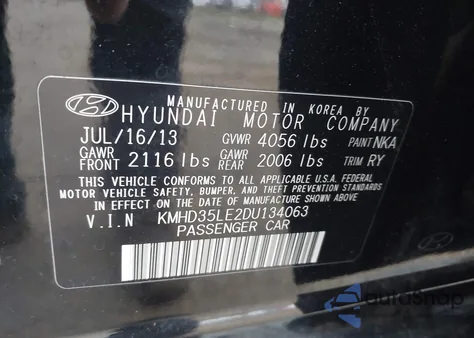 2013 Hyundai Elantra Gt from USA, damaged, VIN KMHD35LE2DU134063